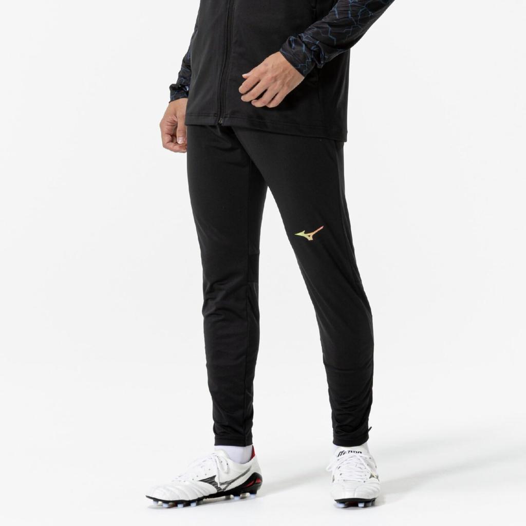 Mizuno Футбольная одежда PRO Тренировочные брюки, Легко двигаться, P2MDC035, Унисекс, Черный, Размер L