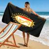 STD Liège Print Beach Towel, Large Soft Quick Dry Towel for Beach Camping Swimming
