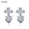 Lindon Copper Alloy Zircon Earrings Drop Earrings For Women Wedding Party Gifts
