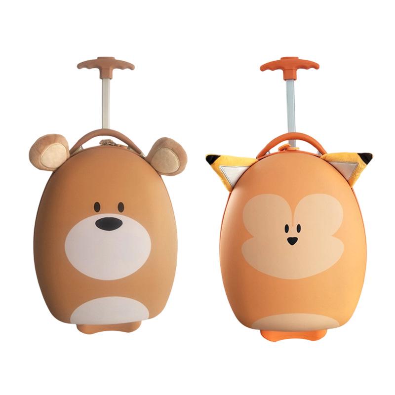 Детский 16-дюймовый чемодан-тележка из мультяшного яичного скорлупы