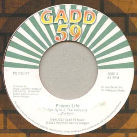 7-дюймовая пластинка RAS NYTO, KENYNENS / LYNN TAITT JET - Prison Life (Цветной винил) / Цена PG01107 Gadd 59 2012 Великобритания Регги, Ска и Даб