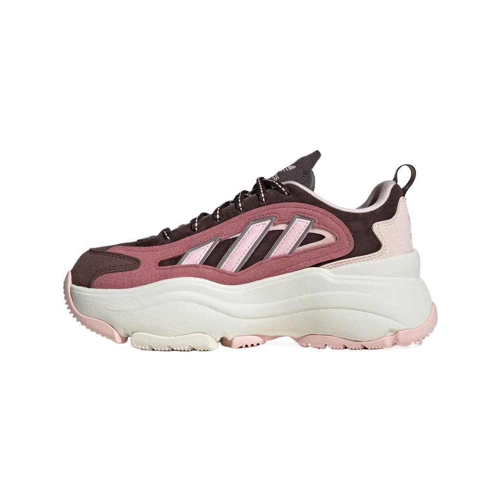 Adidas Originals Ozgaia Comfortable Non-Slip Wear-Resistant Breathable Low-Top Dad Shoes Women Sneaker Dark-Brown JS1657