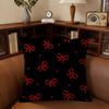 Ins Black And Red Pillow Gift Home Office Decoration Pillow Bedroom Sofa Car Cushion Coverpillow Case