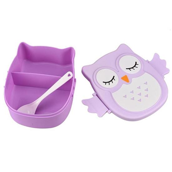 Fungogo новый милый обед пластиковая еда портативная форма модная коробка с совой контейнер для хранения коробка для бенто