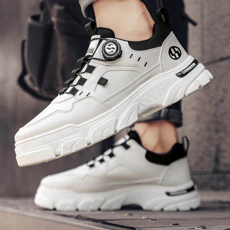 Мужская вулканизированная обувь Осенняя уличная удобная повседневная обувь Толстая подошва Мужские ботильоны Модные мужские кроссовки Zapatos De Hombre