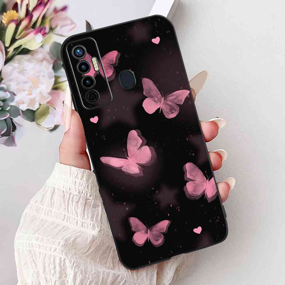 Cute Cat Cover For Tecno Camon 17 Case CG6 CG6j Silicone Soft Protection Shell For Tecno Camon 17 Camon17 Back Cover Casing 6.6"