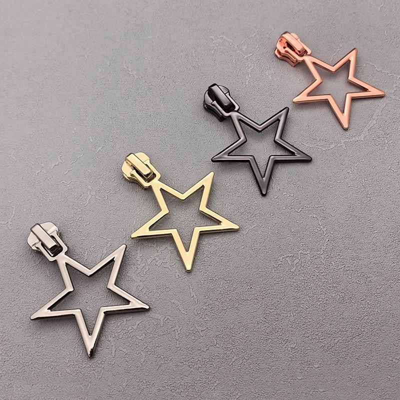 Европейско-американский Нет. 3 и нет. 5 Металлический резиновый пулкер для молнии с замком для курток