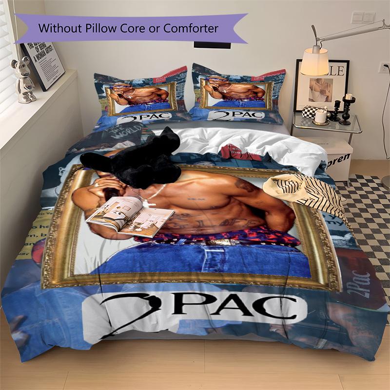 Rapper'S Legacy Bedding 3 Piece Set Hd Print Duvet Cover Pillowcases For Teens Adult Bedroom Decoration Christmas Gift C9211211