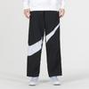 Nike Спортивная одежда Плетеные брюки Big Swoosh (Азия) Черная/белая мужская уличная одежда DX0595-010