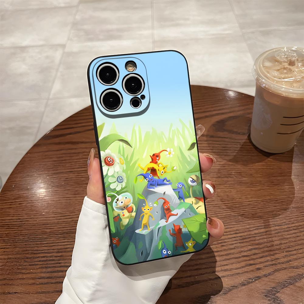 Мультяшный чехол PIKMIN 4 для телефона iPhone 15 Pro Max 14 16 Pro Max 12 15 Plus 13 Pro 11 Xr X Xs Силиконовая задняя крышка