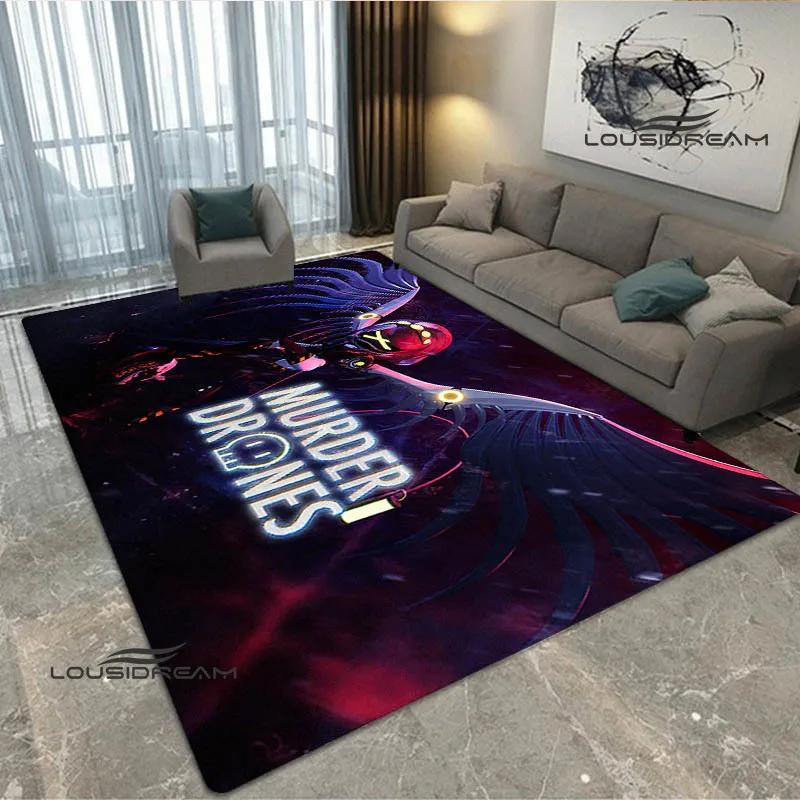 3D Murder-Drones Cartoon Printed carpet non-slip carpet washroom floor mat Fashion Yoga mat bedroom decoration birthday gift