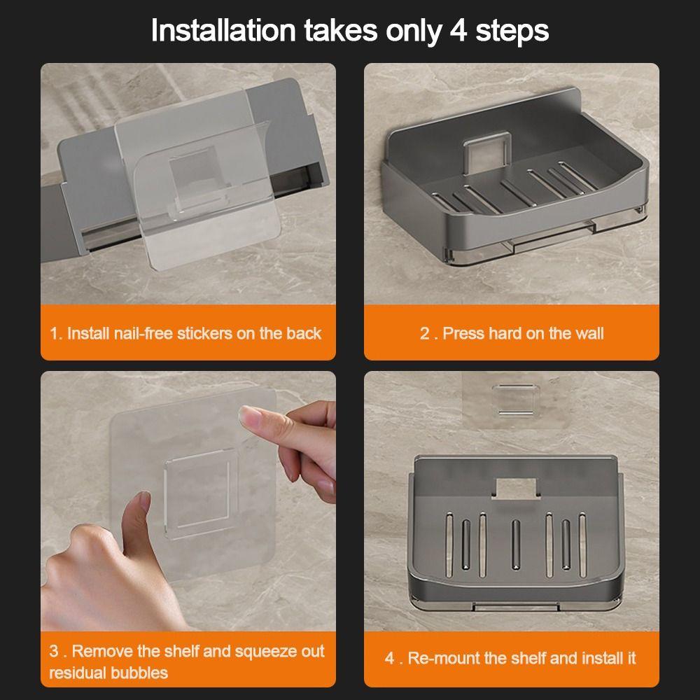 Дренируемая коробка для мыла, настенный контейнер для мыла, поднос, мыльница, органайзер для ванной комнаты, кухонной раковины