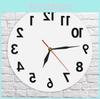 Обратный противоударный настенный акриловый clock со светодиодным дисплеем для декора гостиной