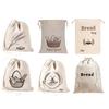 Reusable Bread Bag Eco-friendly Drawstring Design Easy To Clean Homemade Bread Storage Bag Dry Food Storage Organizer