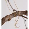 Eetit Waterproof Shell Zircon Moon Chic Necklace Pendant Stylish Unique PVD Plated Charm Delicate Korean Jewelry Wholesale
