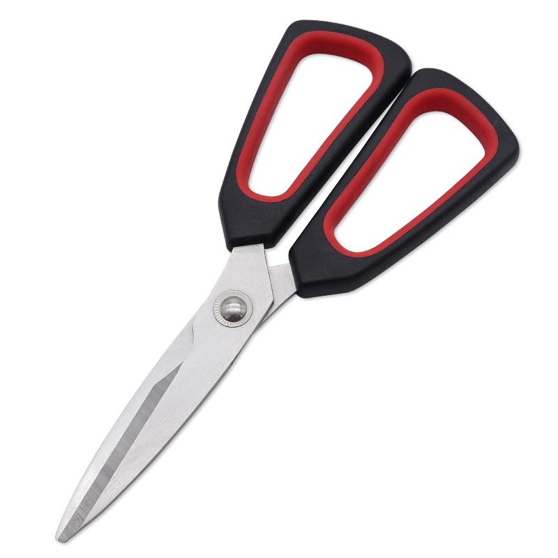 Household 2CR13 Stainless Steel Multipurpose Chicken Bone Fish BBQ Kitchen Scissors PP+TPR Handle Shear Home Tools