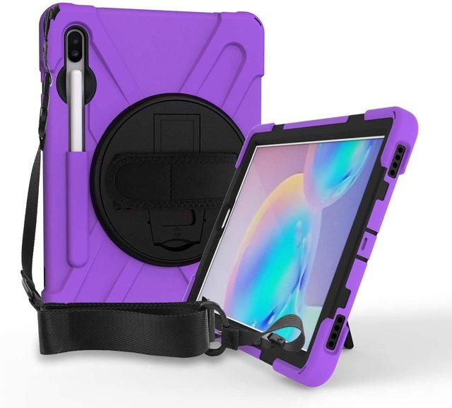 Case For Samsung Galaxy Tab S6 Lite 10.4 P610 P615 Heavy Duty Shockproof Cover S Pen Holder Kickstand Handle Shoulder Strap Case