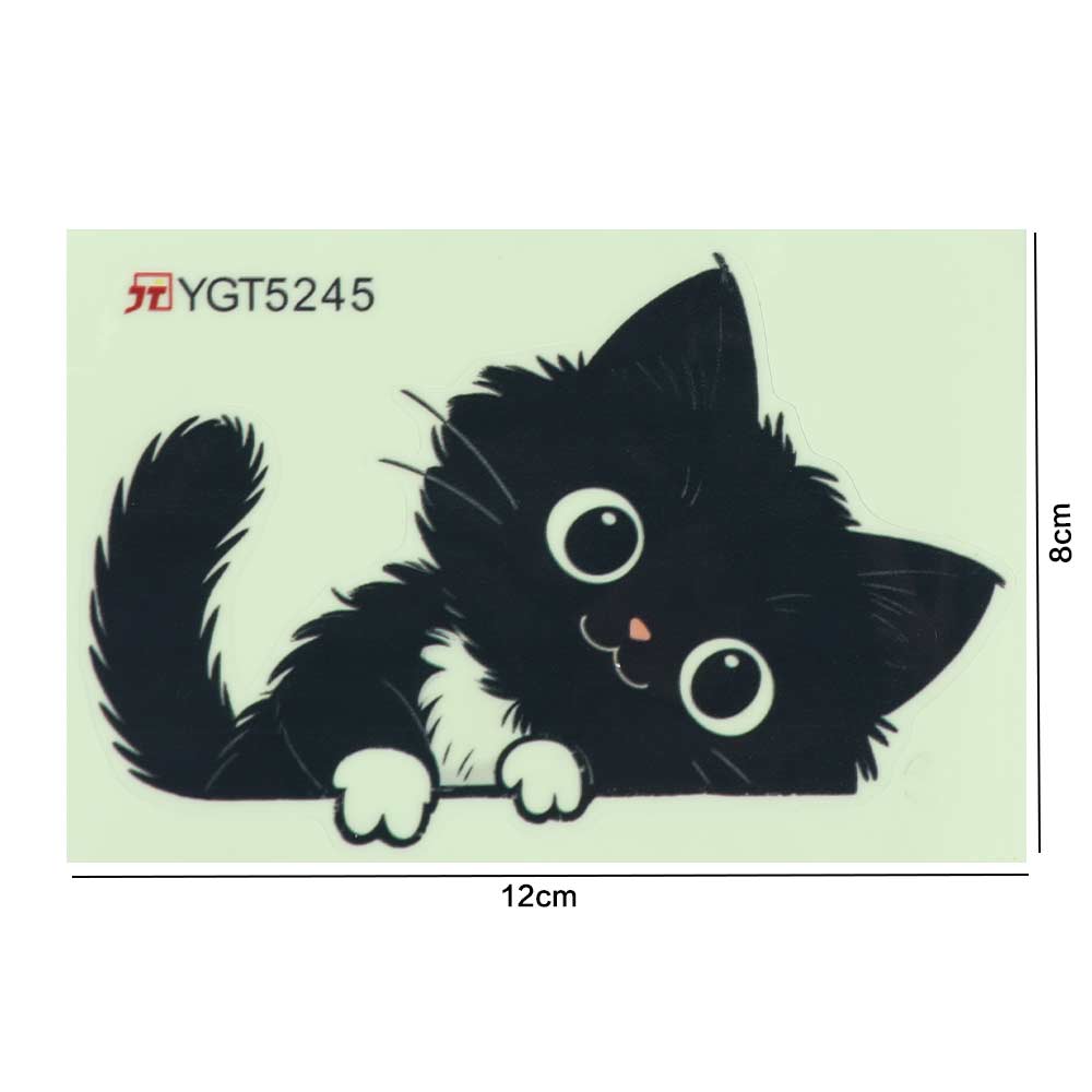 Self-Adhesive Glowing Cat Stickers Home Decor Cat Switch Stickers Kids Room