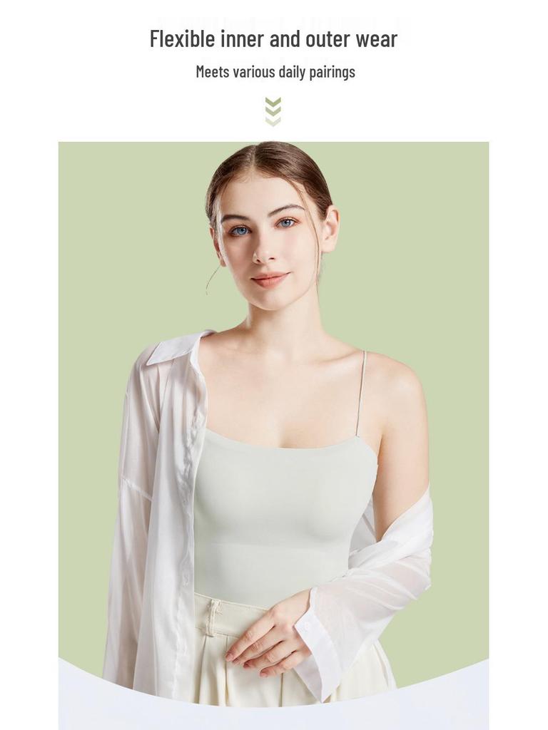 Новый летний топ-ками на бретелях большого размера с открытой спиной и вкладышами для груди – цельный бандаж-лиф для женщин