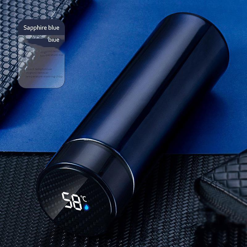 Temperature Display 304 Stainless Steel Vacuum Water Cup Temperature Display Cup Business Gift In-Car Thermos