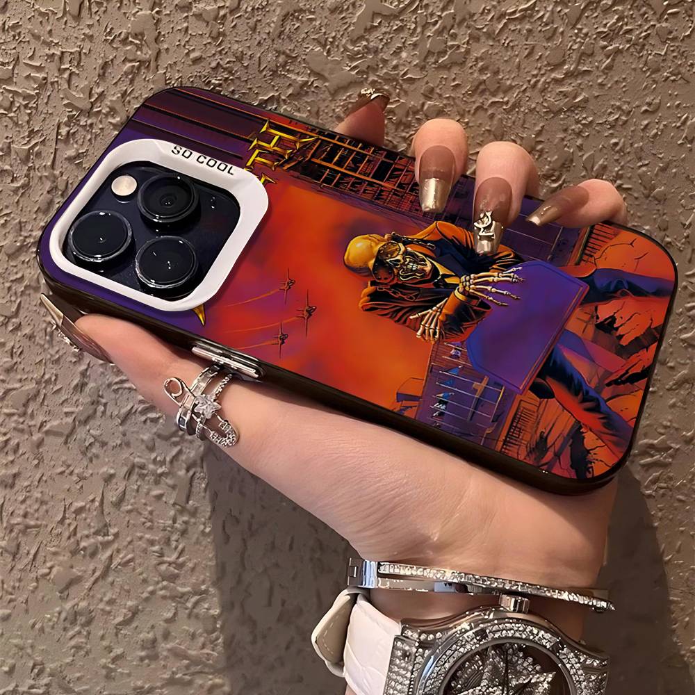 Чехол для телефона рок-группы Megadeth для iPhone 17 Air 16 15 14 13 12 11 Pro Max Цветная твердая крышка
