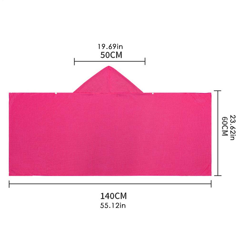 Полотенце с капюшоном для взрослых, банное полотенце-накидка 55,12x23,62 дюйма, быстросохнущее, защита от УФ, влагопоглощающее, прохладная накидка для спа-дня, лодки