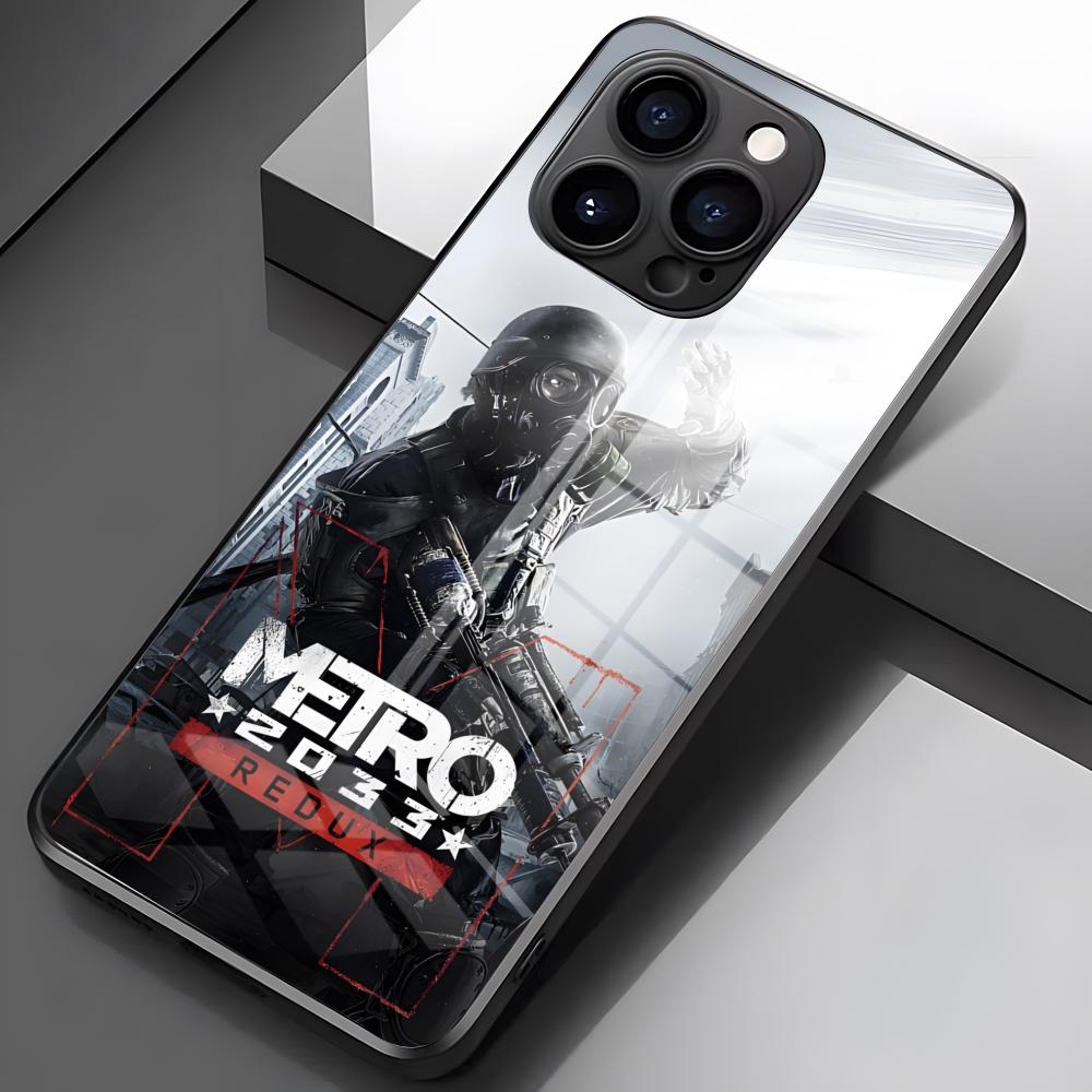 Чехол для телефона Metro 2033 для iPhone 17 Pro Max 16 15 14 Pro Max 13 11 X Xs Xr 8 7Plus Стеклянная крышка