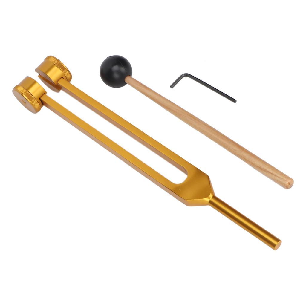 Набор камертонов 128 Гц для исцеления и снятия стресса, медицинский камертон из алюминиевого сплава с молоточком для