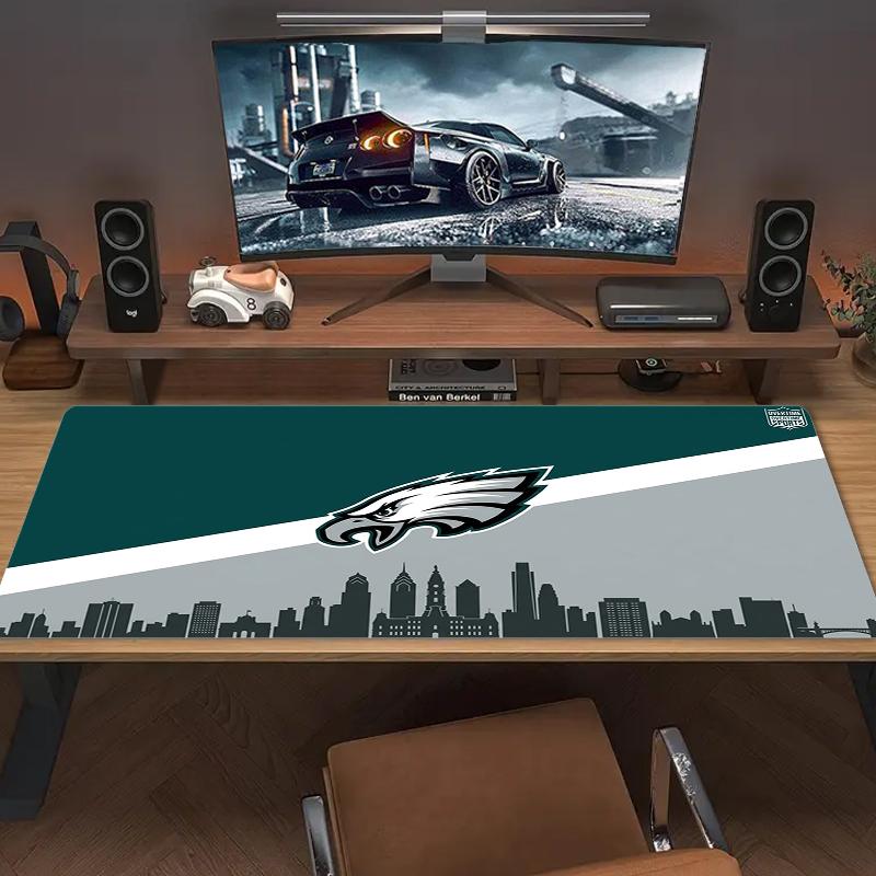 Philadelphia Eagles Mouse Pad Large Gaming Table Cushion Nonslip Laptop Tablet Big Mousepad Xxl Mat Mini Pc Playmat With Lock Edge