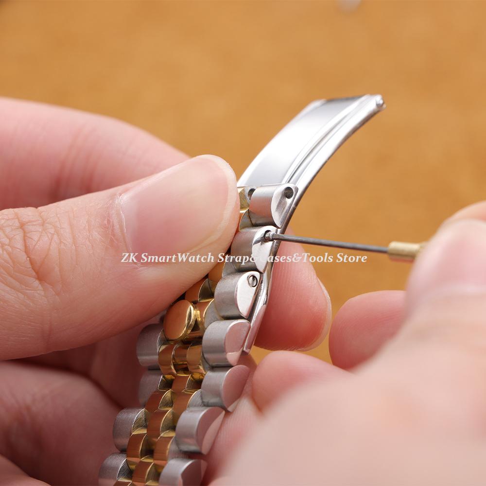 Stainless Steel Watch Strap for Rolex 20mm for Water Ghost Wrist Band Curved End Silver Gold Bracelet Men Women Sport Watch Band