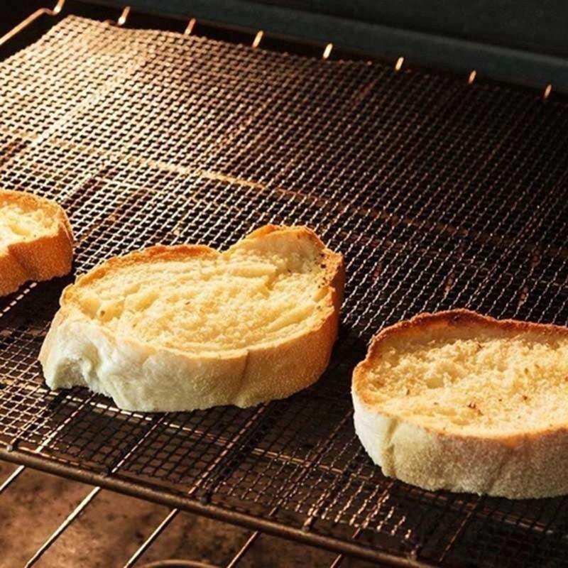 Антипригарная высокотемпературная решетка для барбекю, сетка для барбекю, многоразовые, легко очищаемые кухонные подушечки, инструмент для гриля для выпечки