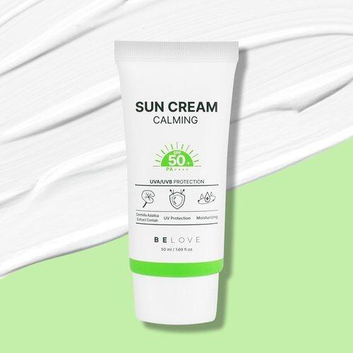 [BELOVE] BELOVE Успокаивающий солнцезащитный крем 50 мл SPF50+ PA++++ / Мягкая, нераздражающая УФ-защита Цика Санблок_631839