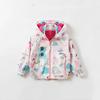 2025 New Baby Spring Outdoor Sport Print Jackets Hooded Zipper Long Sleeve Children Outerwear Polyester Autumn Girls Kids Coats