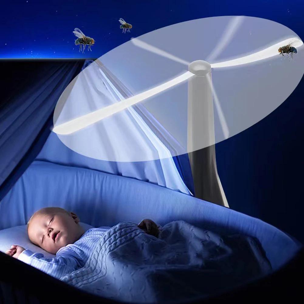 Вентилятор от комаров, автоматический уничтожитель мух, работающий от батареек, бытовой вентилятор отпугиватель вредителей для домашнего кухонного стола