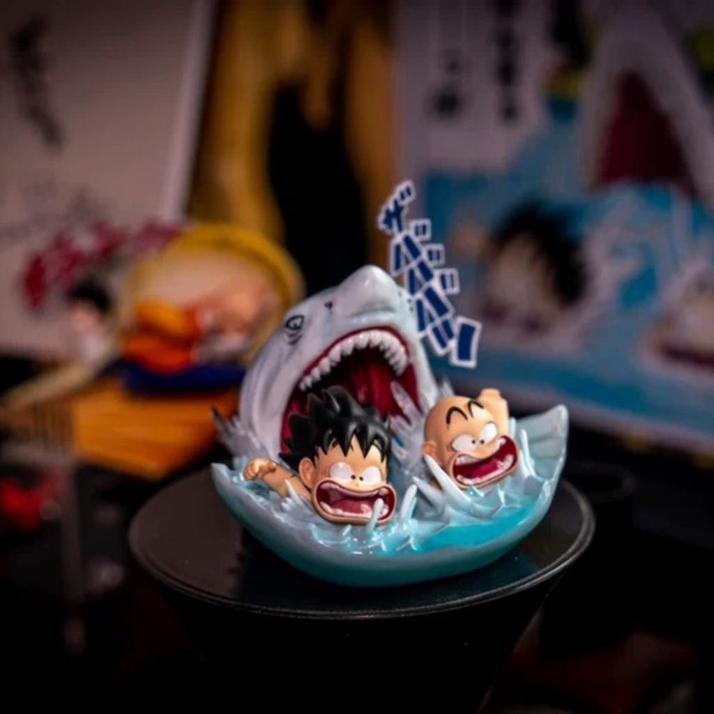 6.5см/2.6дюйма Аниме Dragon Ball Z Сон Гоку Криллин Атака Акулы Побег из Воды Фигурка Коллекционная DBZ Фигурка Действия