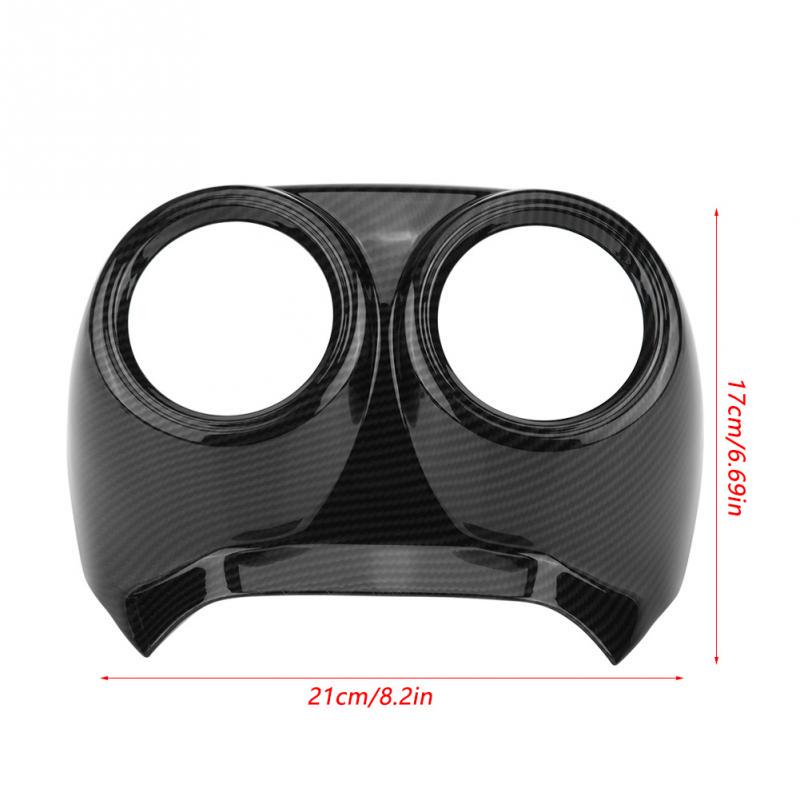 Для Alfa Romeo Stelvio 2017 2018 карбоновый салон автомобиля задний ряд кондиционера выход отделка крышка рама автомобиля