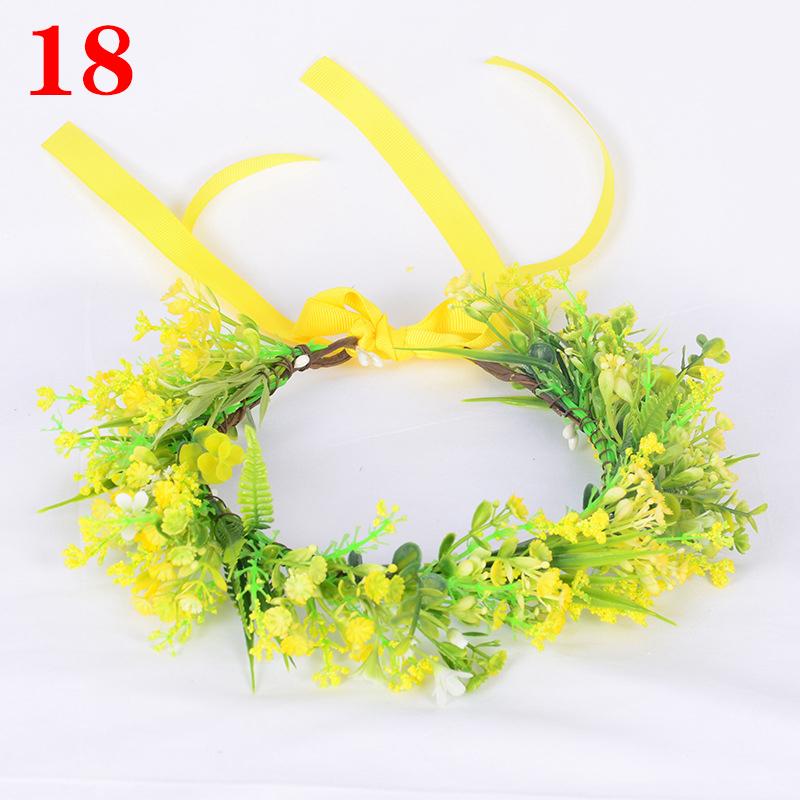 1шт повязка на голову для женщин модная цветочная повязка на голову фотосессии диадемы венок цветок свадьба доступно несколько вариантов