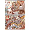 Decompression 3D Landscape Sticker Visual Stacking DIY Cabin Scene Sticker  Children Gift