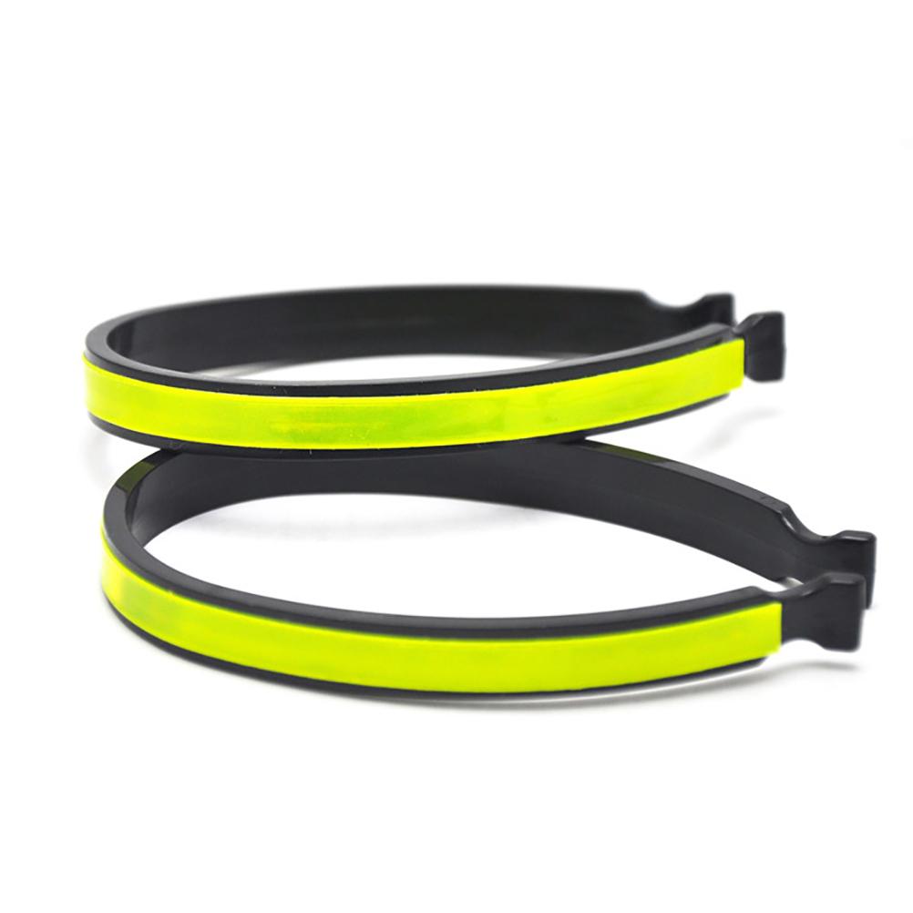 Bike Trouser Clips Lightweight Reflective Bike Trouser Pants Safety Clip for Night Riding Reflective Bicycles Trouser Clips
