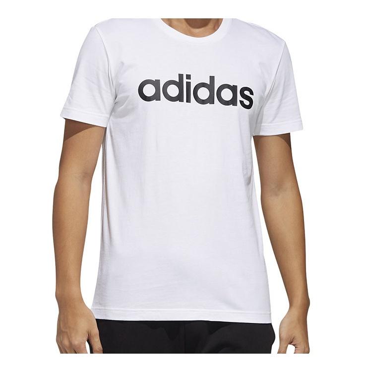 adidas neo M Esntl Lg T 1 Sports Short Sleeve White Men's FP7396