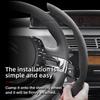 Suitable for Citroen Suede Snap-on Steering Wheel Cover Non-Slip C3 C4 X Berlingo C5 Aircross Jumper SpaceTourer Ami X Black Red