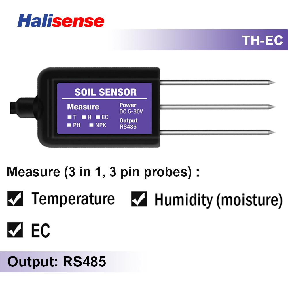 RS485 Modbus Датчик почвы 7 в 1 Измеряет Влажность почвы Температуру Влажность EC PH NPK