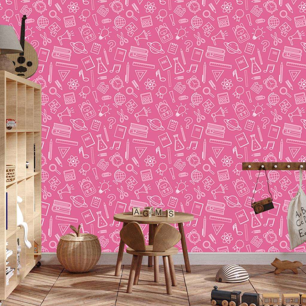 Wallpaper School Supplies Powder Pink, Powder Pink Background 50x1000