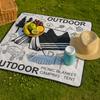 Comfortable Camping Mat Collapsible Beach Blanket Thickened Picnic Carpet  Festival