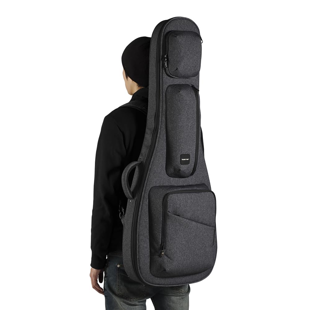 Basiner Guitar Case ACME Series Electric Guitar Gig Bag Charcoal Grey (Gig Case) ACME-EG [ ]