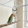 Wear-resistant Metal Bird Chain Bells Toys Bite Resistant Bird Cage Hanging Toy  Small Medium Birds
