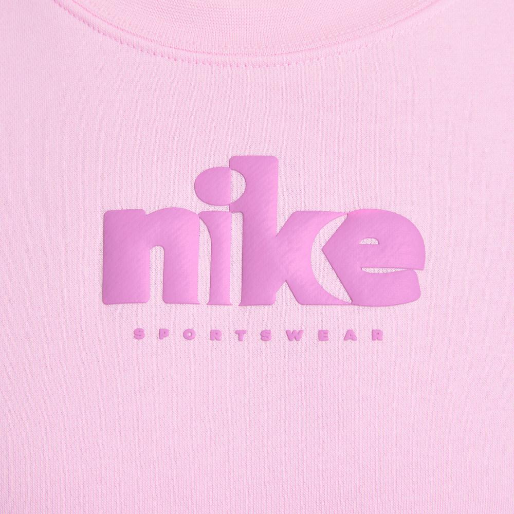 Nike Sweatshirts Women's Pink Crew Neck Moderate Regular IF0225-663