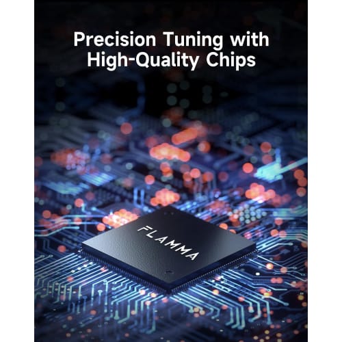 FLAMMA Tuner Pedal FC04 Chromatic Guitar Tuner Pedal, High-Precision 1-Cent Tuning Pedal for Guitar and Bass, with Pitch Indicator and True Bypass