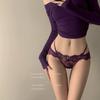 Goddess Sexy Lace Low Waist Bowknot Breathable Triangle Panties