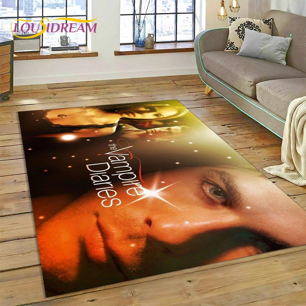 3D Новейший Ковер Ковер Дневники вампира Дэймон Сальваторе для гостиной спальни домашнего декора, Нескользящее украшение для дивана, Придверный коврик